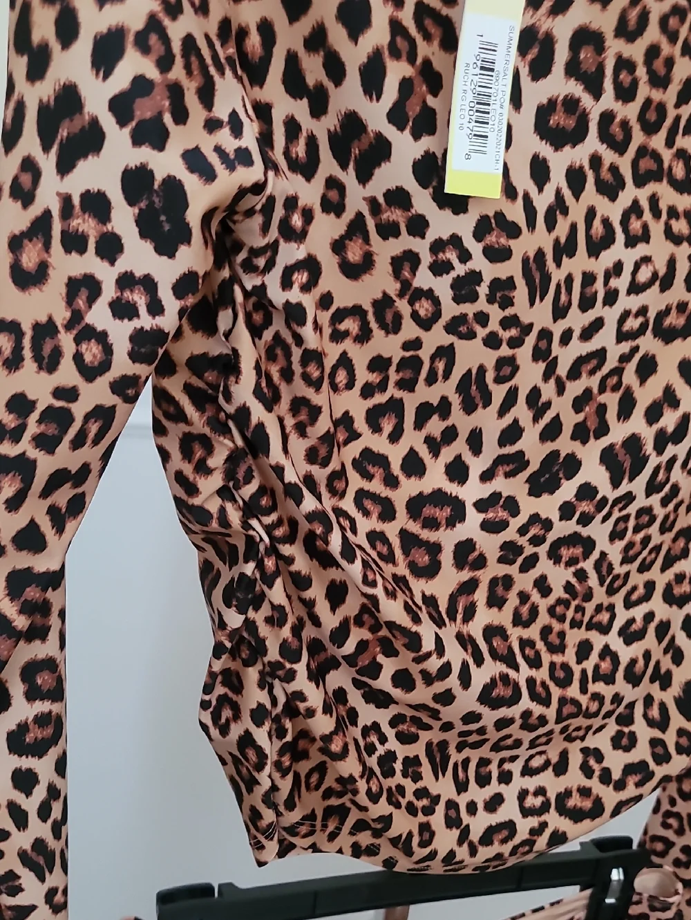 SZ 10 M SUMMERSALT Sunny Day Rash Guard High Leg Mid Rise Bikini Bottom Leopard - Picture 6 of 14